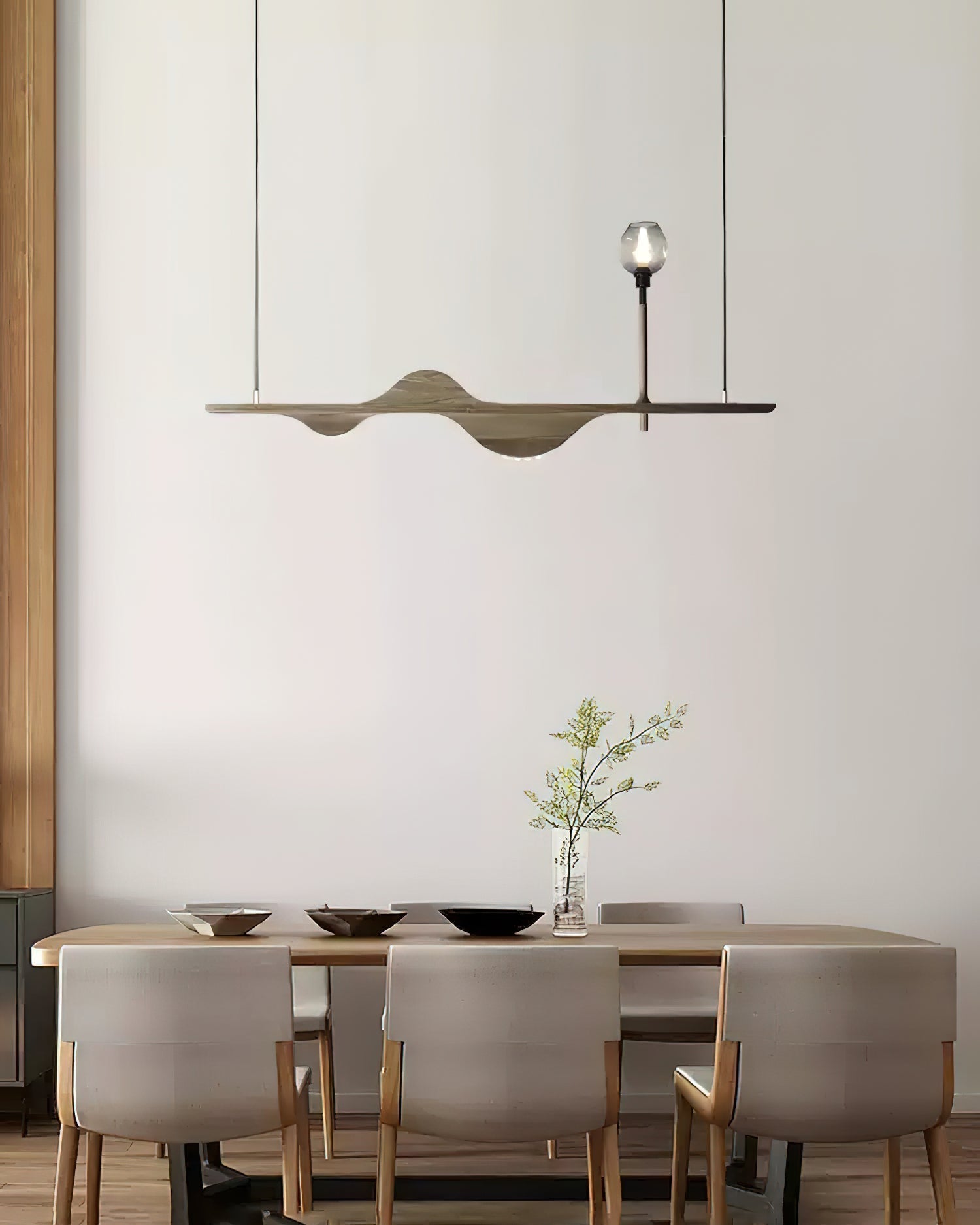 Cushais Wave Wood Pendant Light - Lamp Outdoor