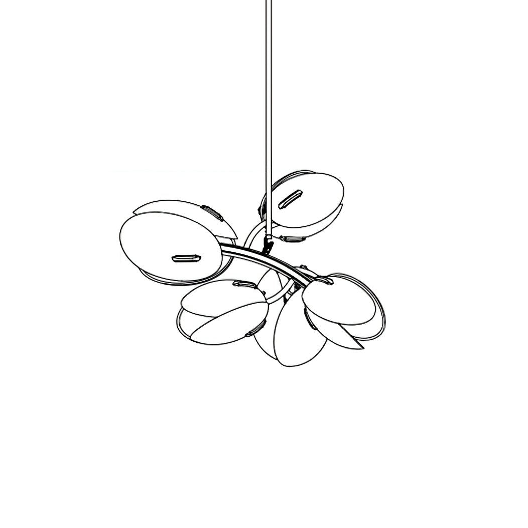 Blossom Contemporary Glass Chandelier - Lamp Outdoor