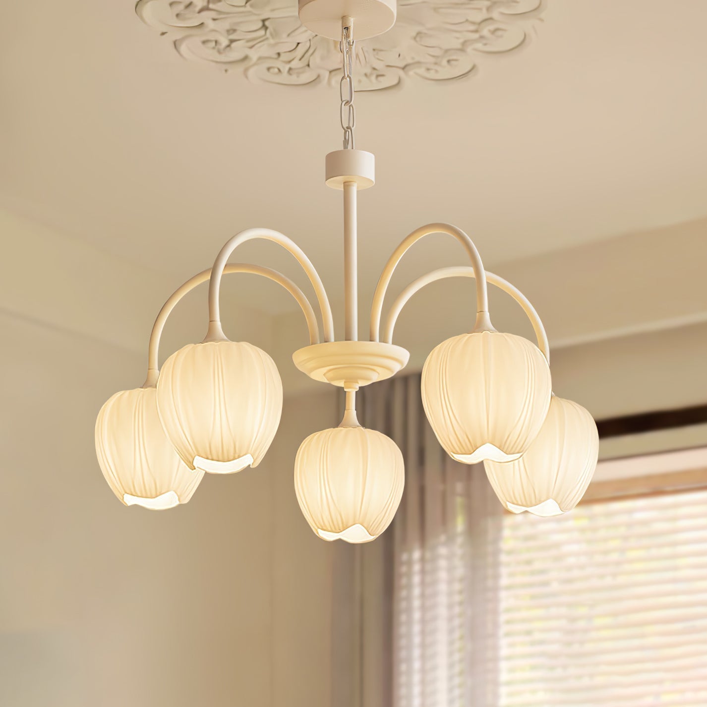 Tulip Matcha Chandelier - Lamp Outdoor
