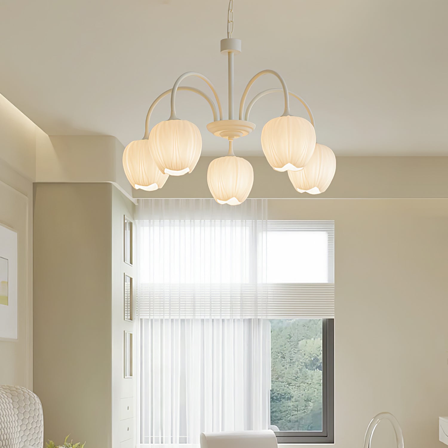 Tulip Matcha Chandelier - Lamp Outdoor