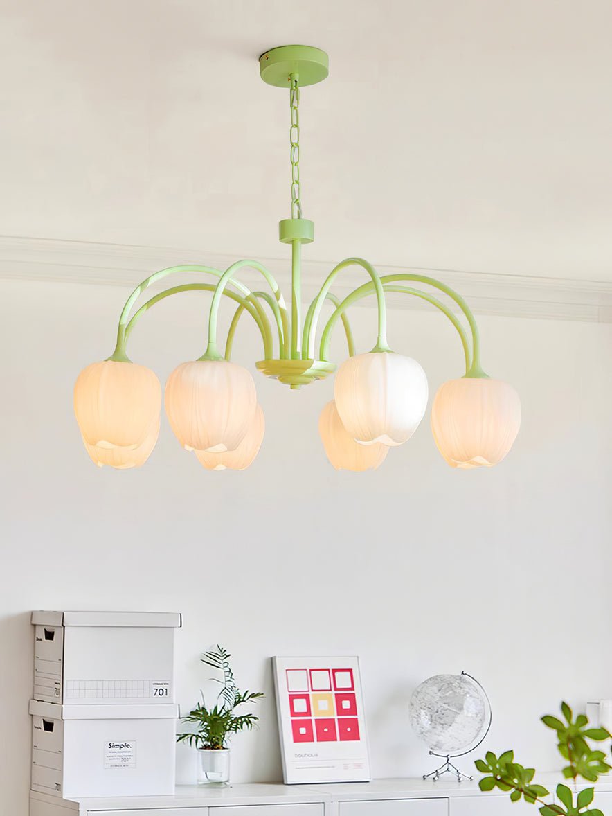 Tulip Matcha Chandelier - Lamp Outdoor