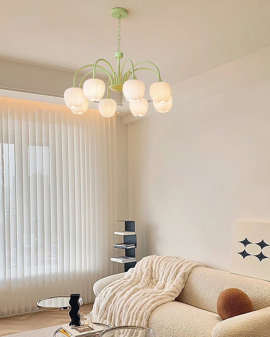 Tulip Matcha Chandelier - Lamp Outdoor