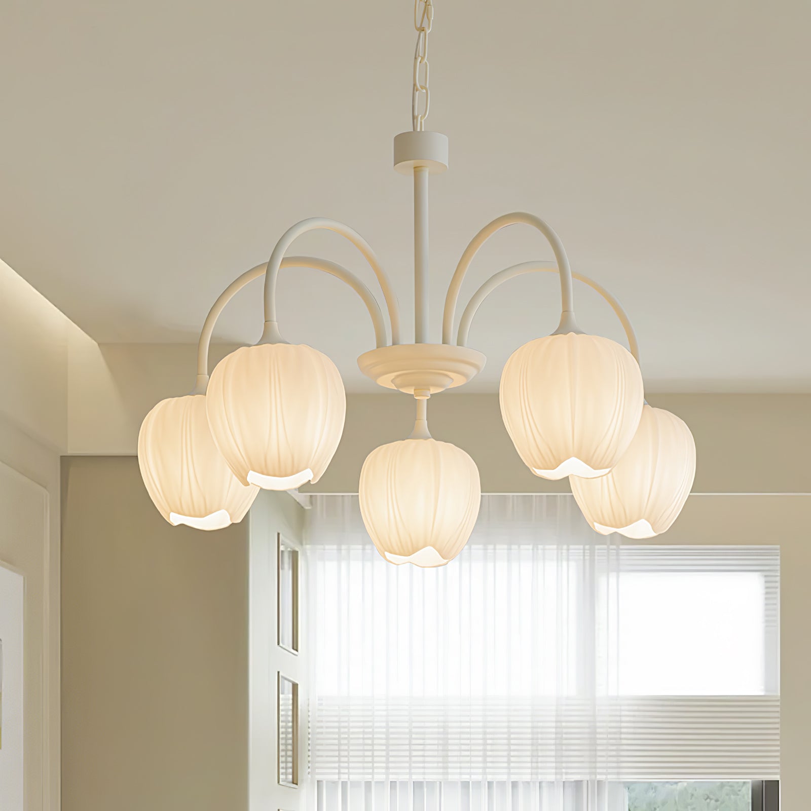 Tulip Matcha Chandelier - Lamp Outdoor