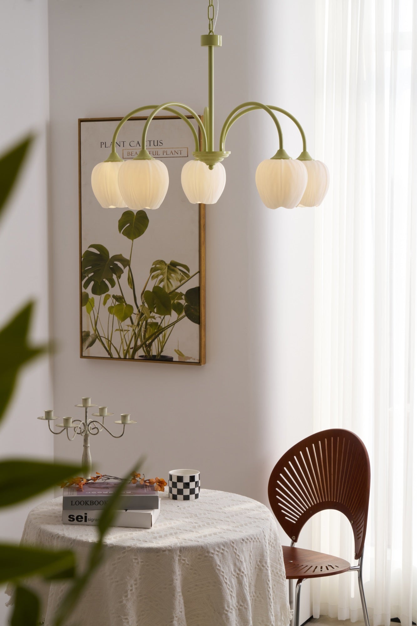Tulip Matcha Chandelier - Lamp Outdoor