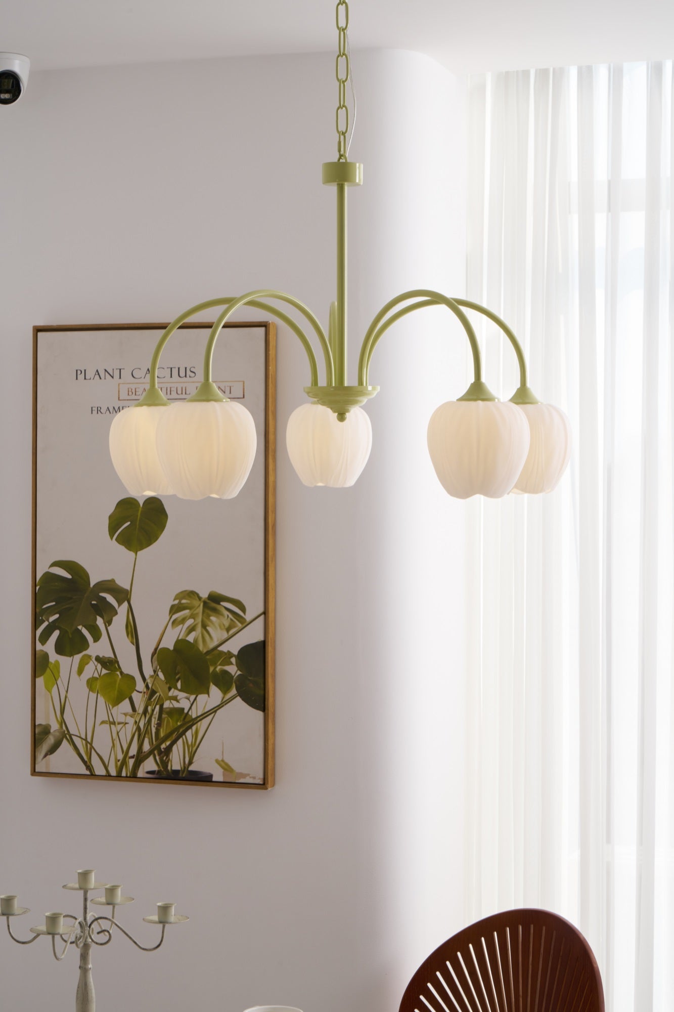 Tulip Matcha Chandelier - Lamp Outdoor