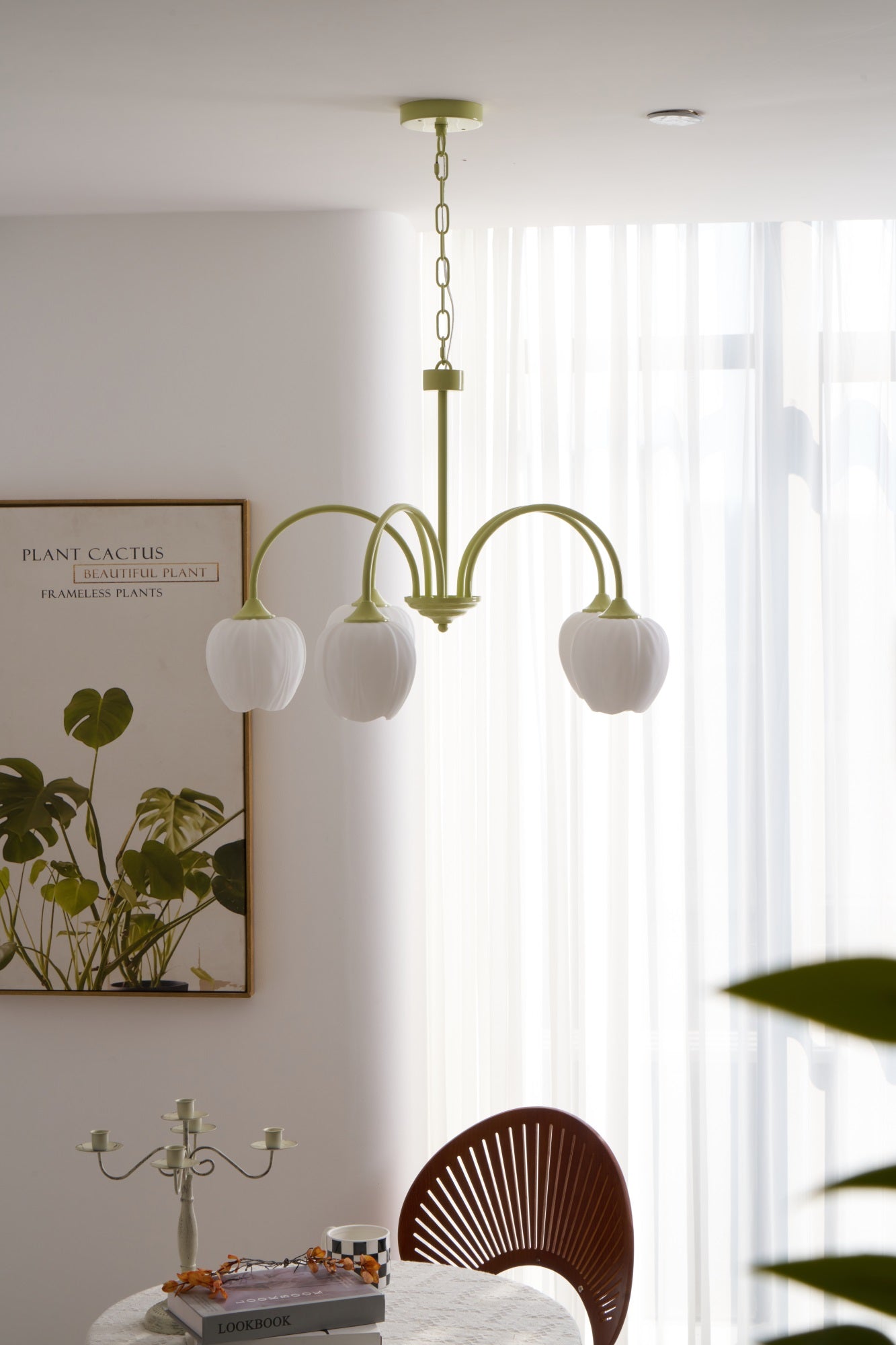 Tulip Matcha Chandelier - Lamp Outdoor