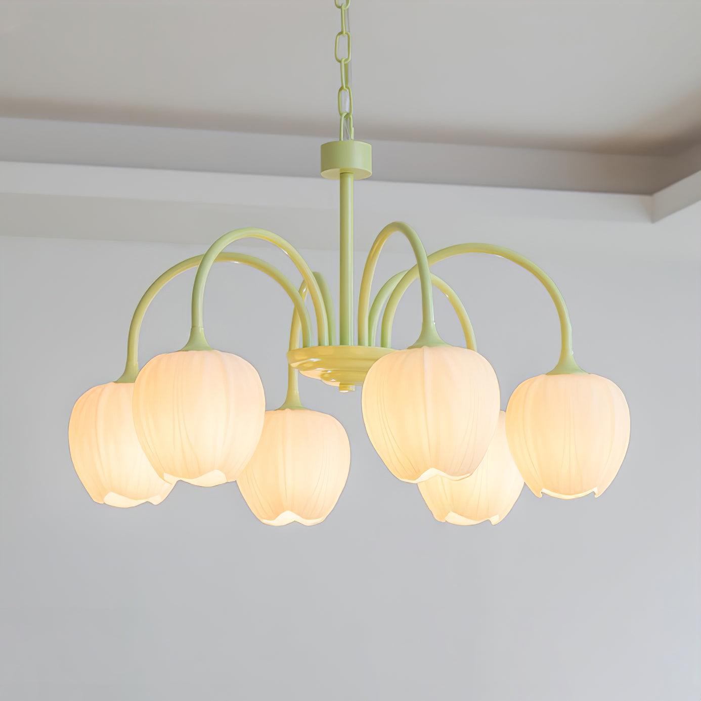 Tulip Matcha Chandelier - Lamp Outdoor