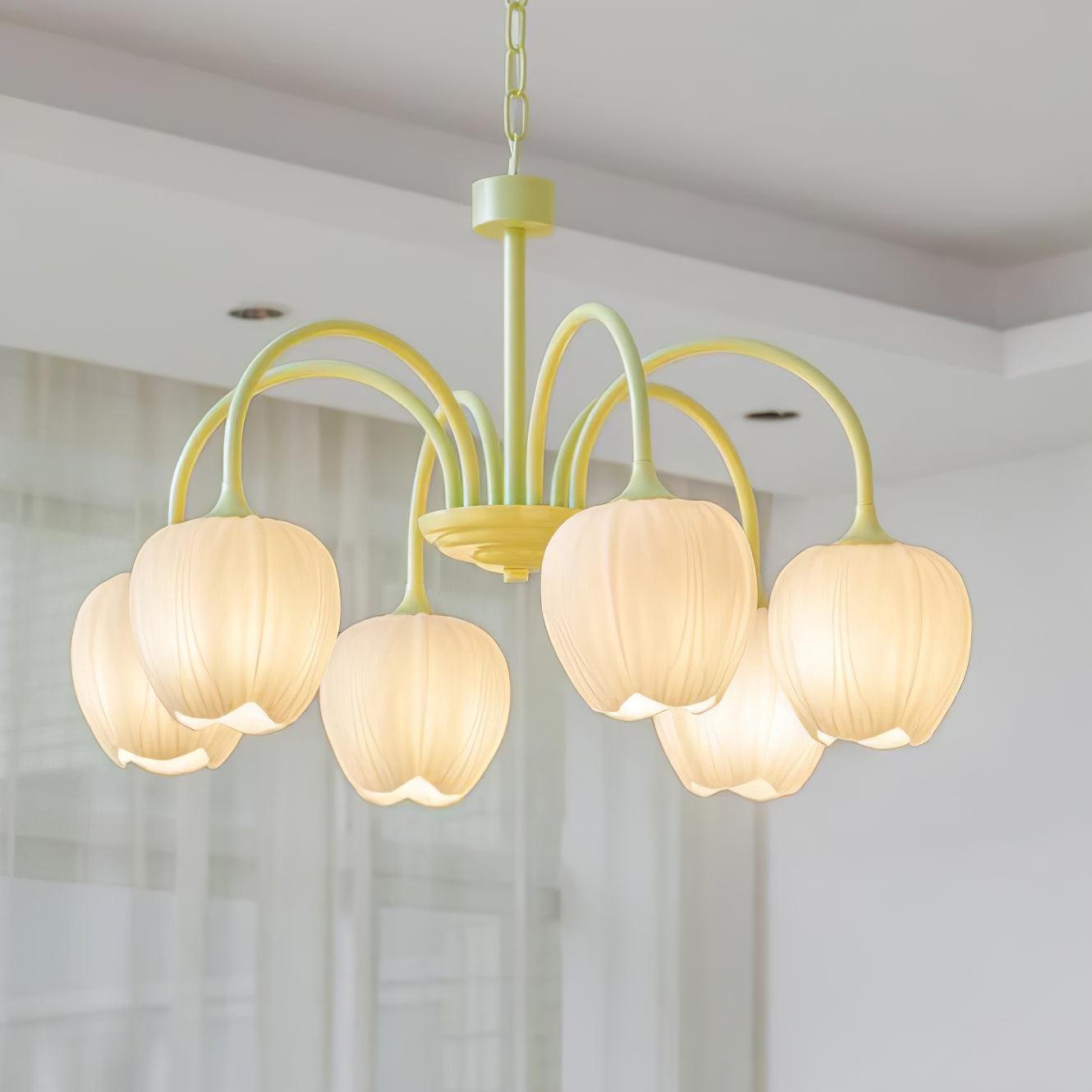 Tulip Matcha Chandelier - Lamp Outdoor