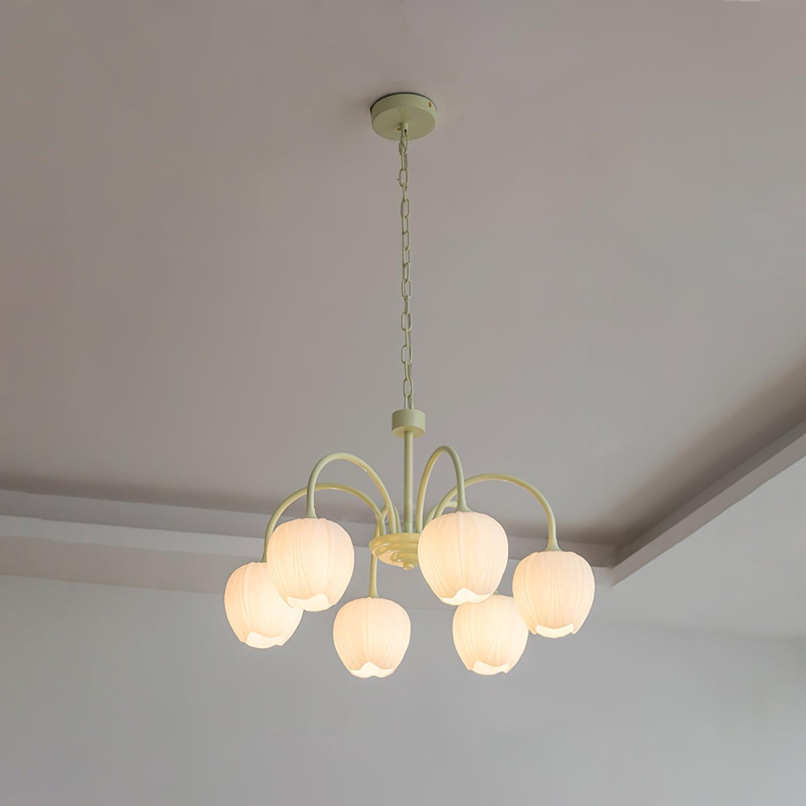 Tulip Matcha Chandelier - Lamp Outdoor
