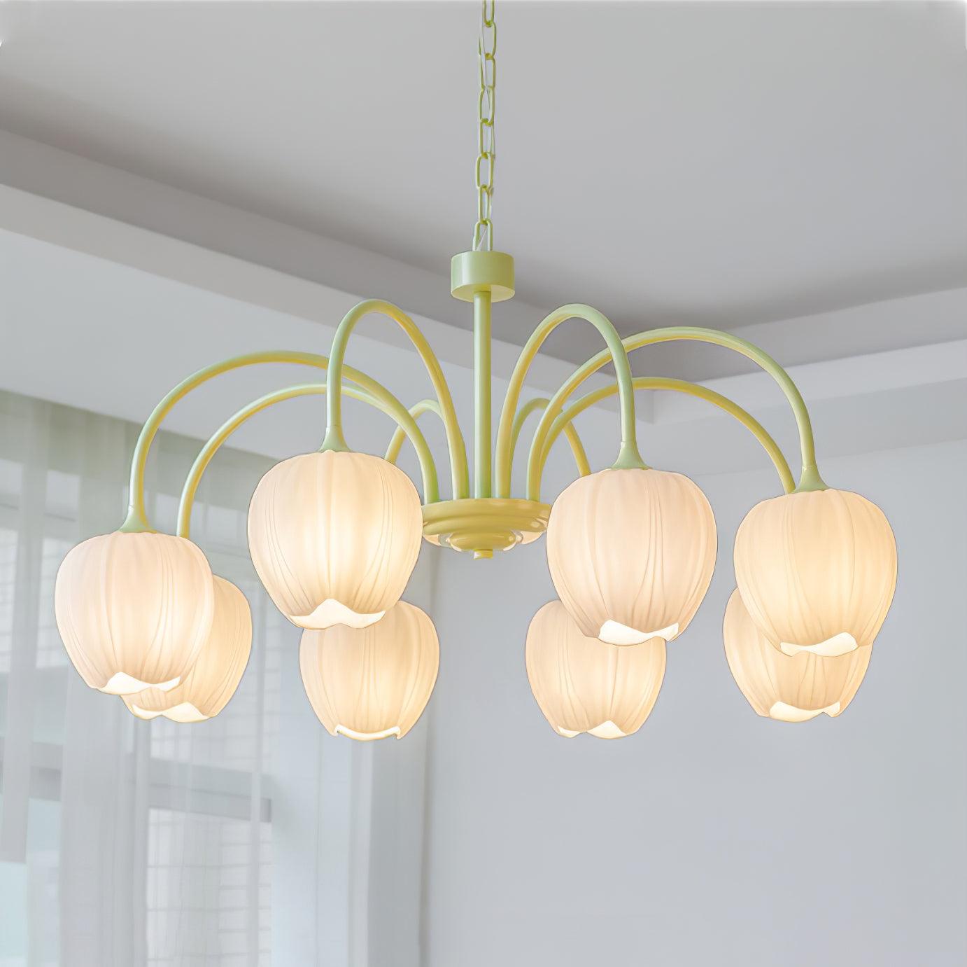 Tulip Matcha Chandelier - Lamp Outdoor