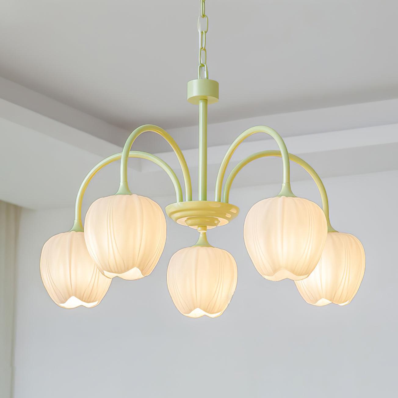 Tulip Matcha Chandelier - Lamp Outdoor