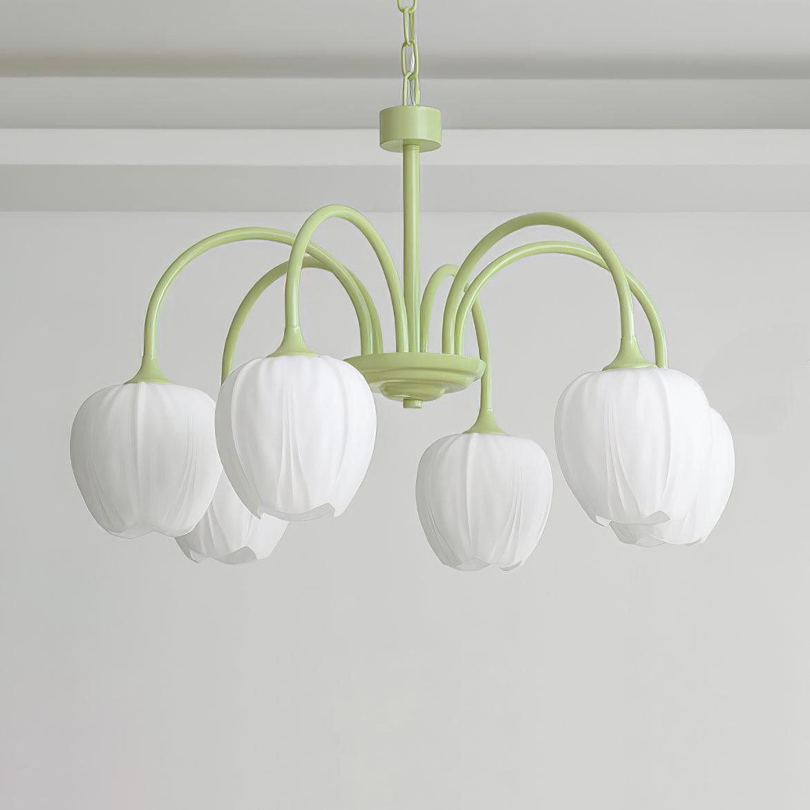 Tulip Matcha Chandelier - Lamp Outdoor