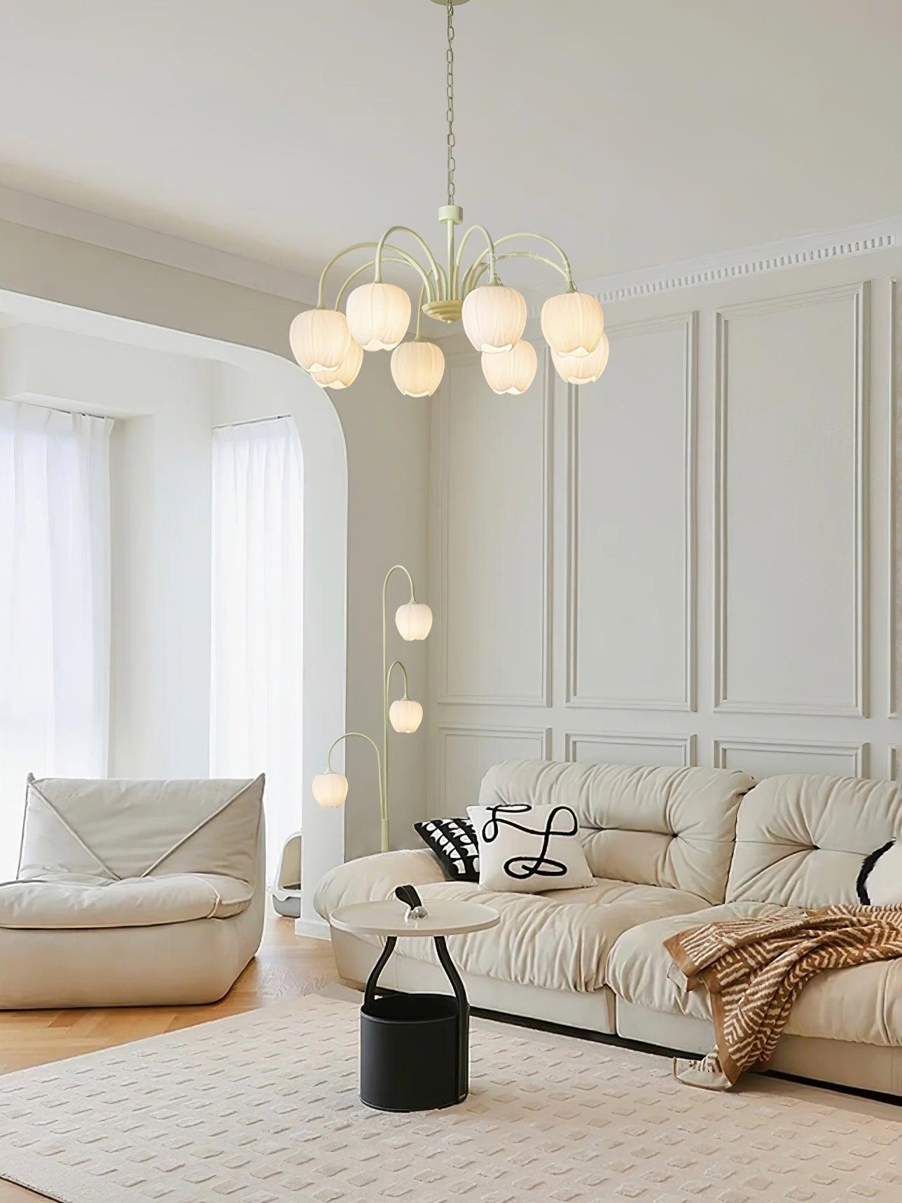 Tulip Matcha Chandelier - Lamp Outdoor