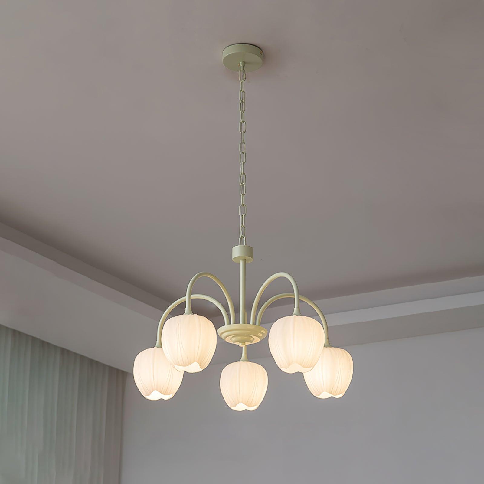 Tulip Matcha Chandelier - Lamp Outdoor