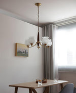 Tulips Glass Wood Chandelier - Lamp Outdoor