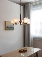 Tulips Glass Wood Chandelier - Lamp Outdoor