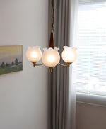 Tulips Glass Wood Chandelier - Lamp Outdoor