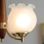 Tulips Glass Wood Chandelier - Lamp Outdoor