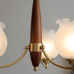Tulips Glass Wood Chandelier - Lamp Outdoor