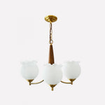 Tulips Glass Wood Chandelier - Lamp Outdoor