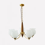 Tulips Glass Wood Chandelier - Lamp Outdoor
