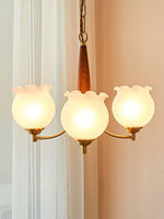Tulips Glass Wood Chandelier - Lamp Outdoor