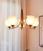 Tulips Glass Wood Chandelier - Lamp Outdoor