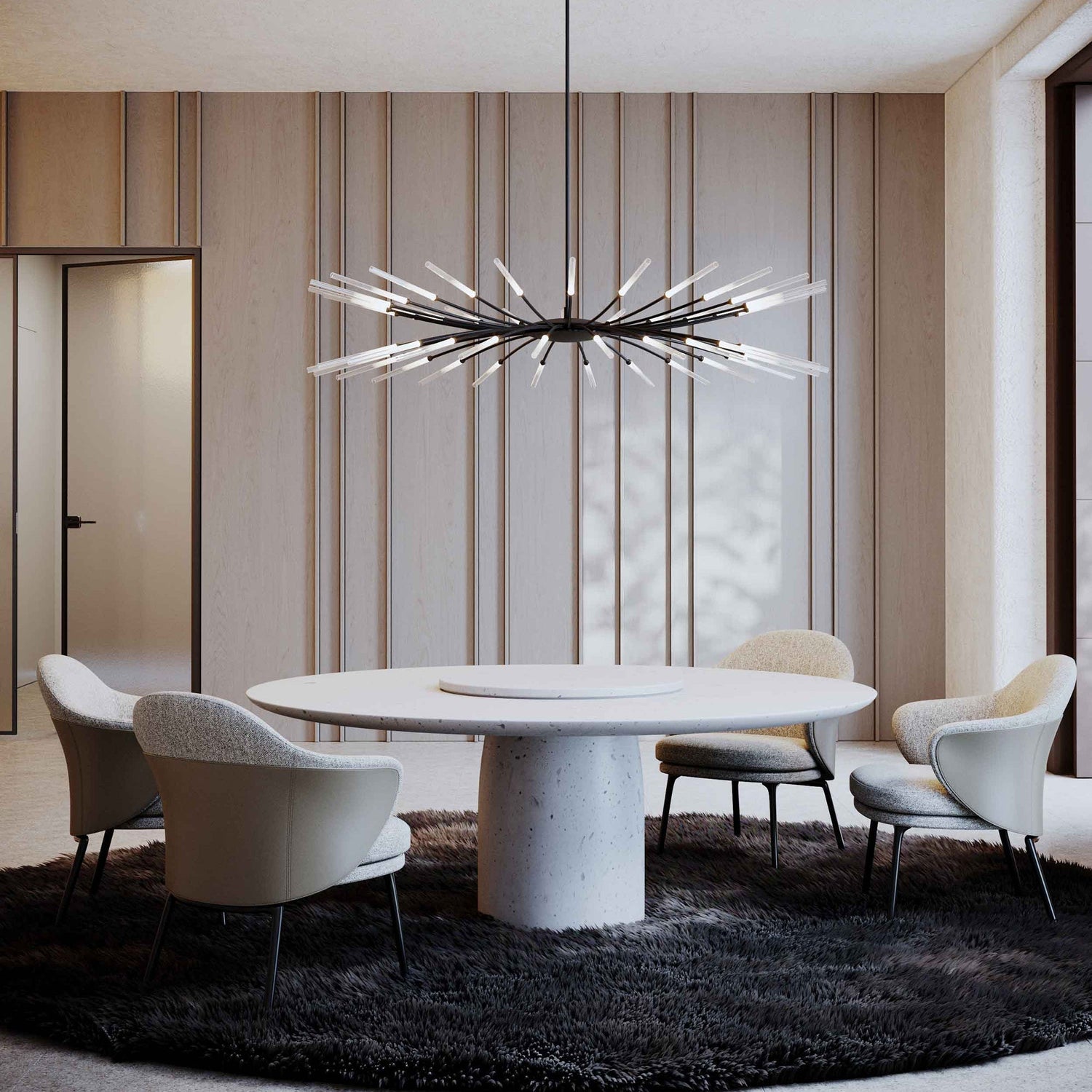 Twig Contemporary Glass Chandelier