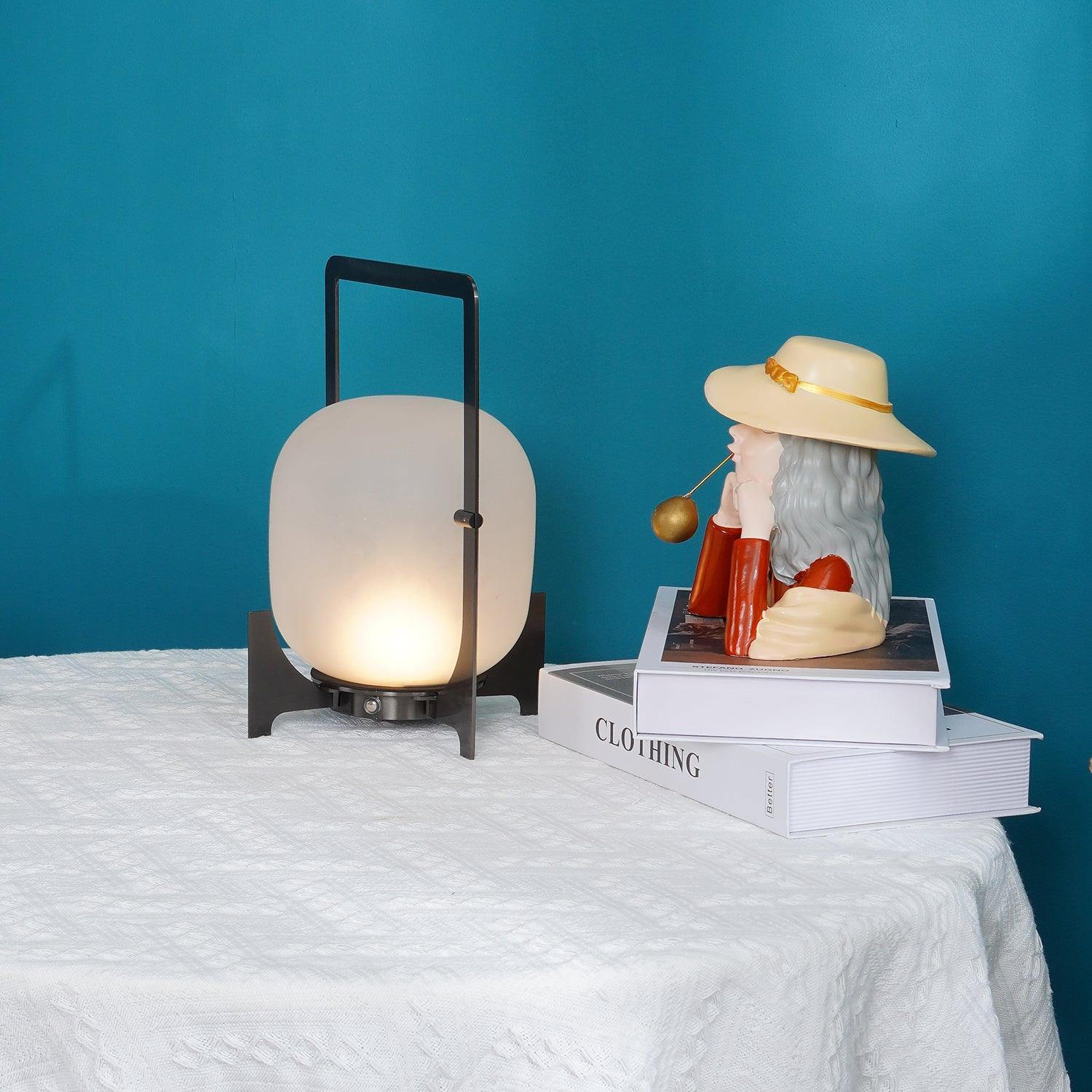 Black Twilight Lantern Table Lamp - Lamp Outdoor