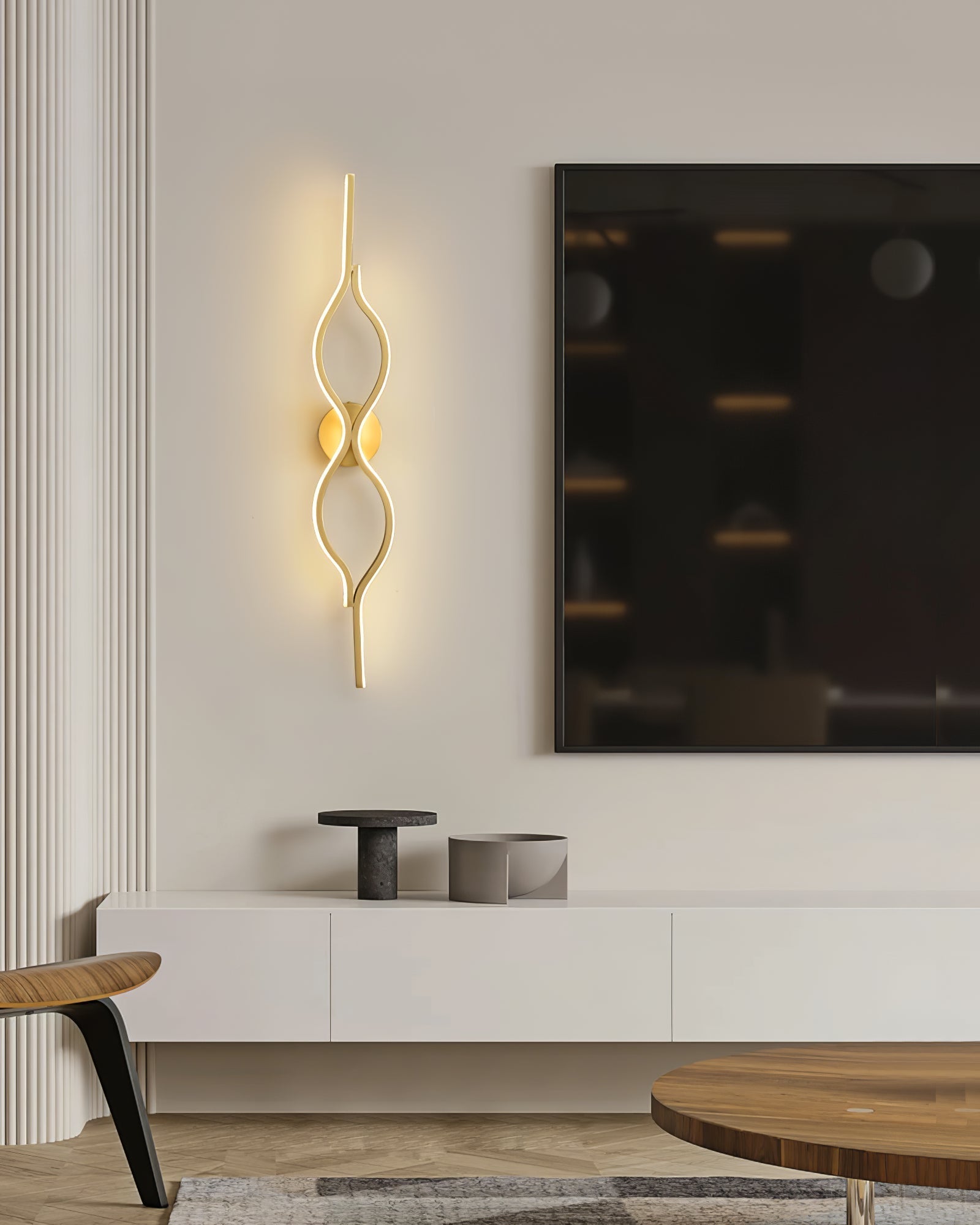 Twist Brass Wall Light - Lamp Outdoor