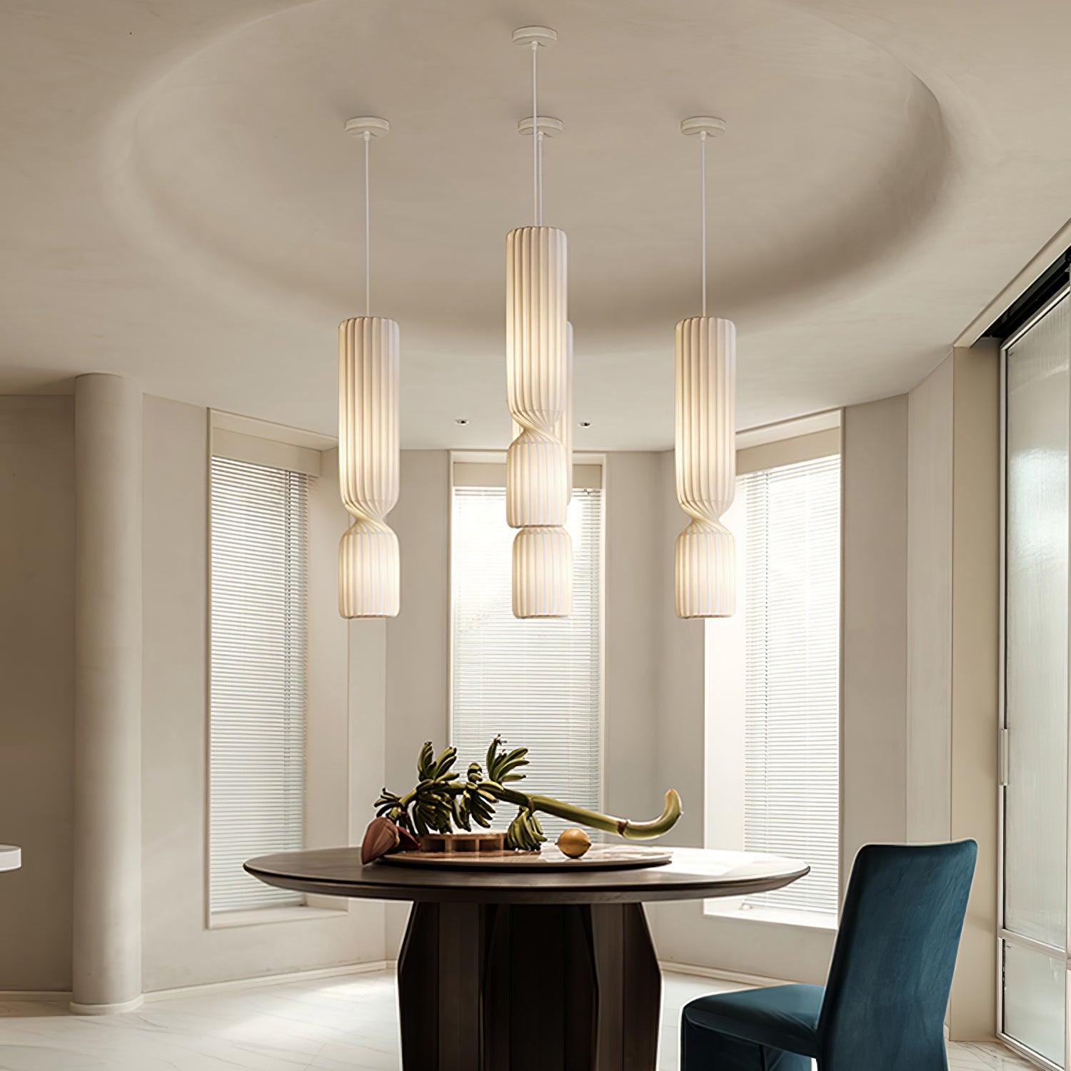Twist Minimalist PVC Pendant Lamp - Lamp Outdoor