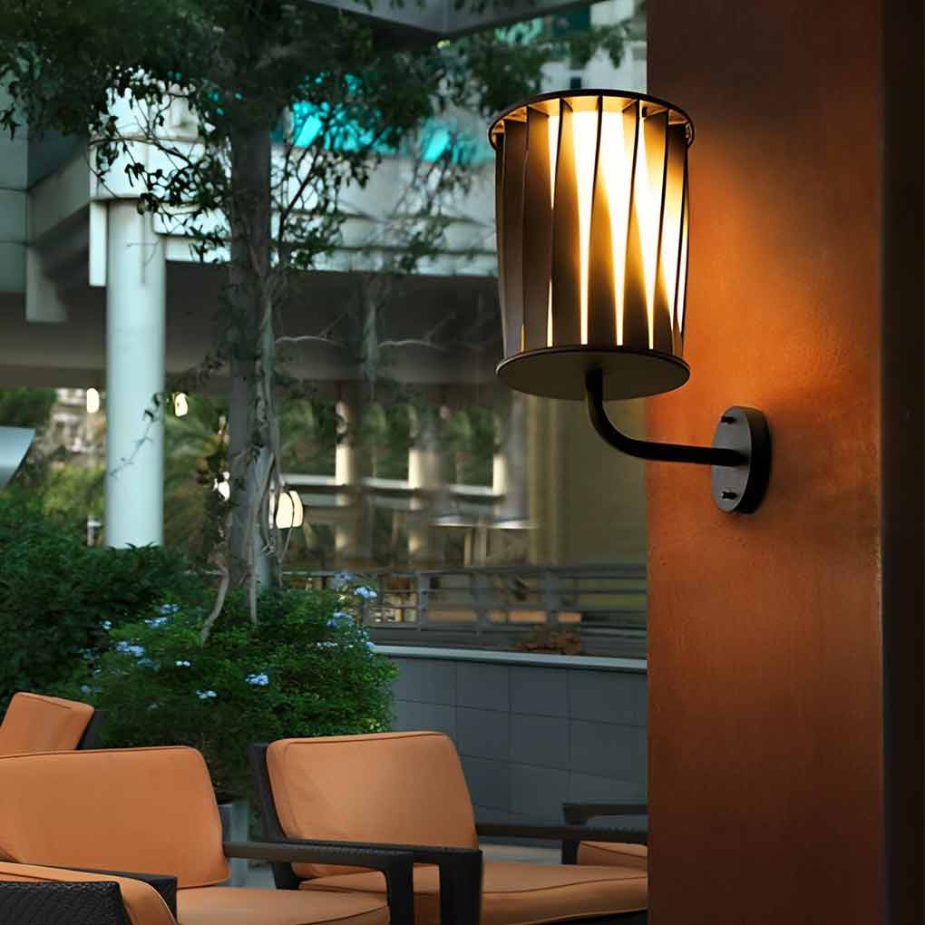 Creative Twisted Waterproof LED Modern Outdoor Wall Lamp Plug in Wall Lights - Lamp Outdoor