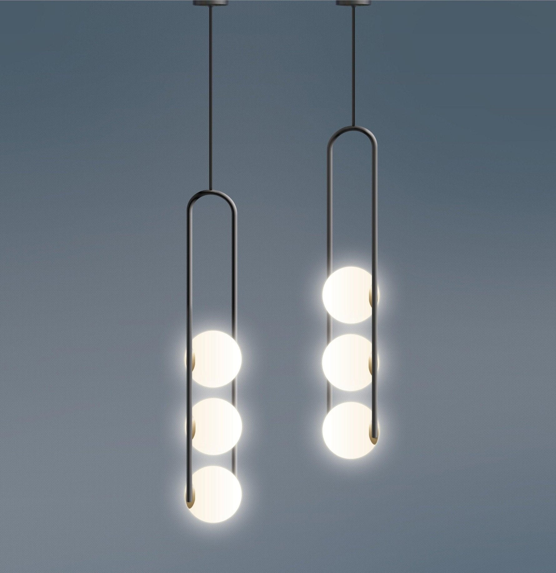 Evelaris Modern Minimalist Nordic Art Metal Glass Pendant Lamp - Lamp Outdoor