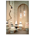 Evelaris Modern Minimalist Nordic Art Metal Glass Pendant Lamp - Lamp Outdoor