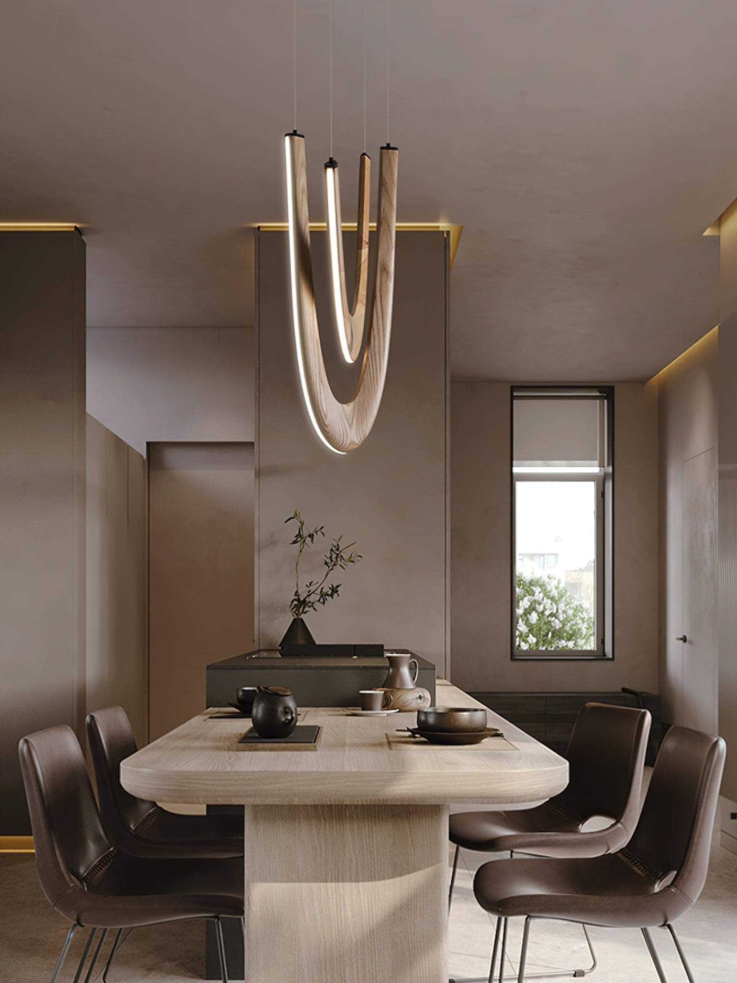 U Wooden Pendant Lamp - Lamp Outdoor