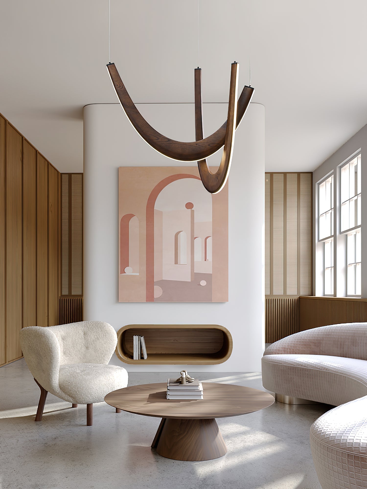U Wooden Pendant Lamp - Lamp Outdoor