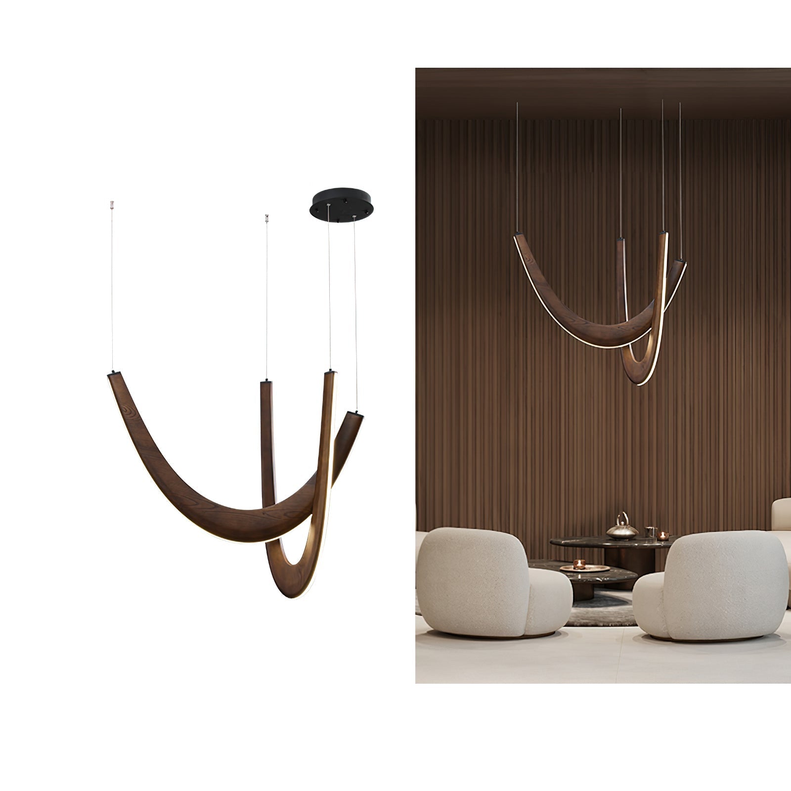 U Wooden Pendant Lamp - Lamp Outdoor