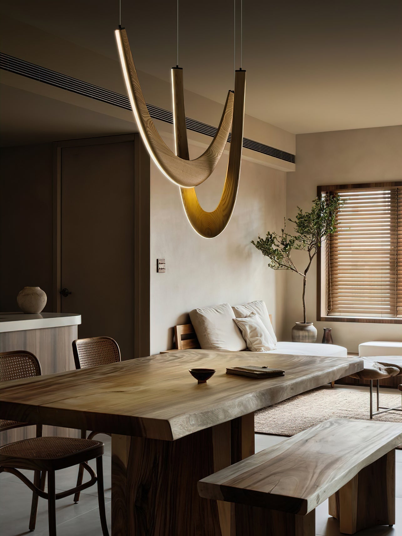 U Wooden Pendant Lamp - Lamp Outdoor