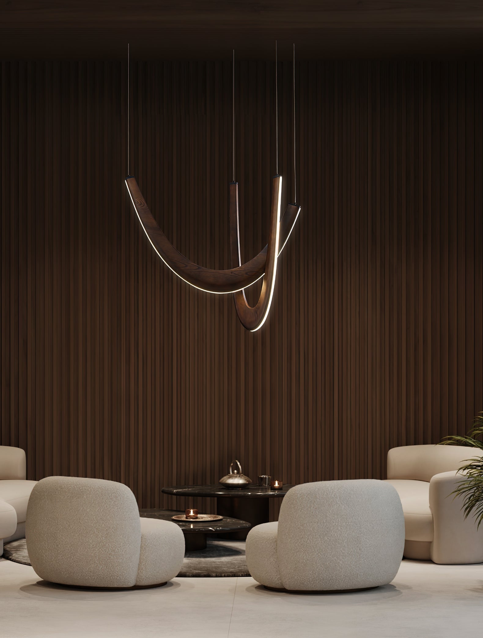 U Wooden Pendant Lamp - Lamp Outdoor