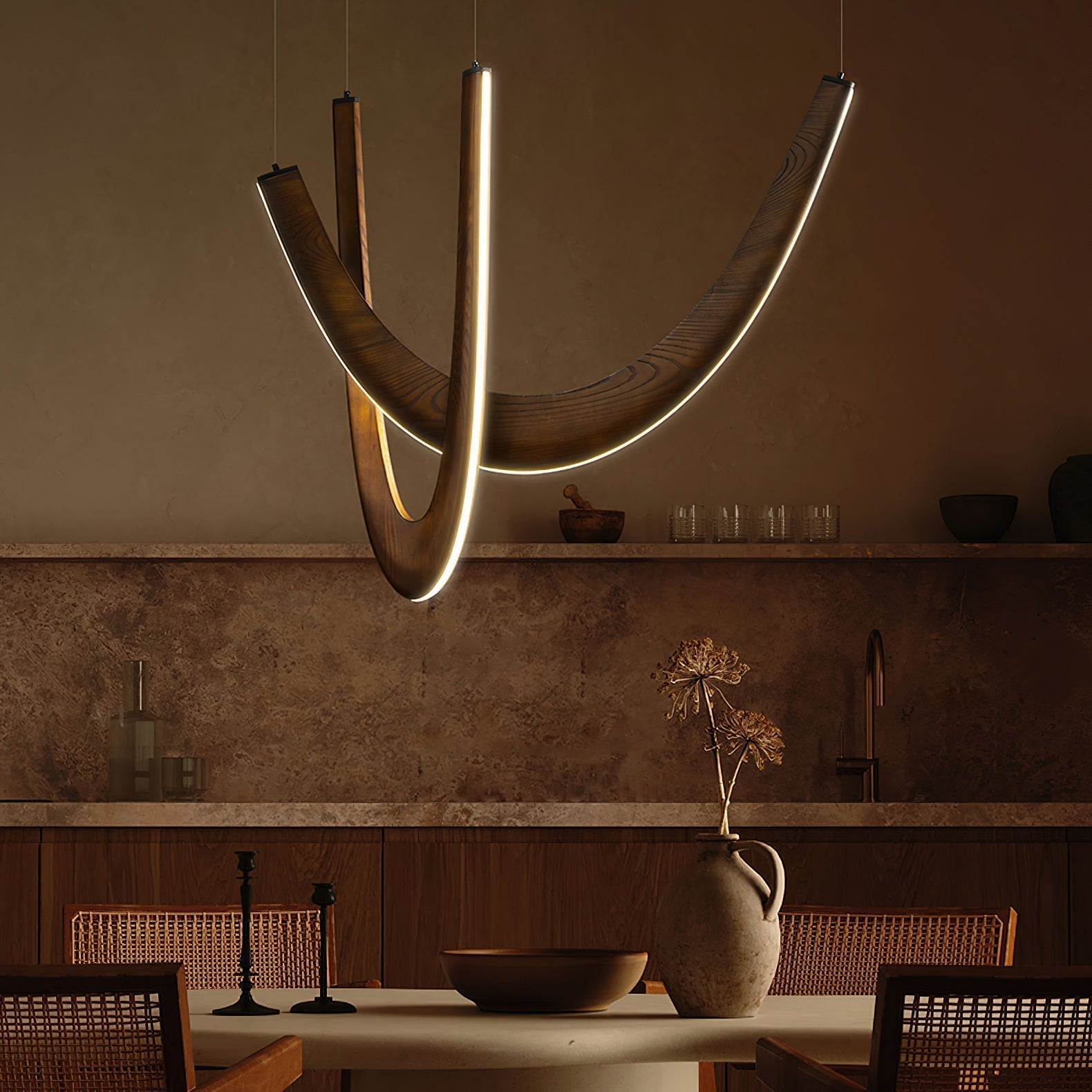 U Wooden Pendant Lamp - Lamp Outdoor