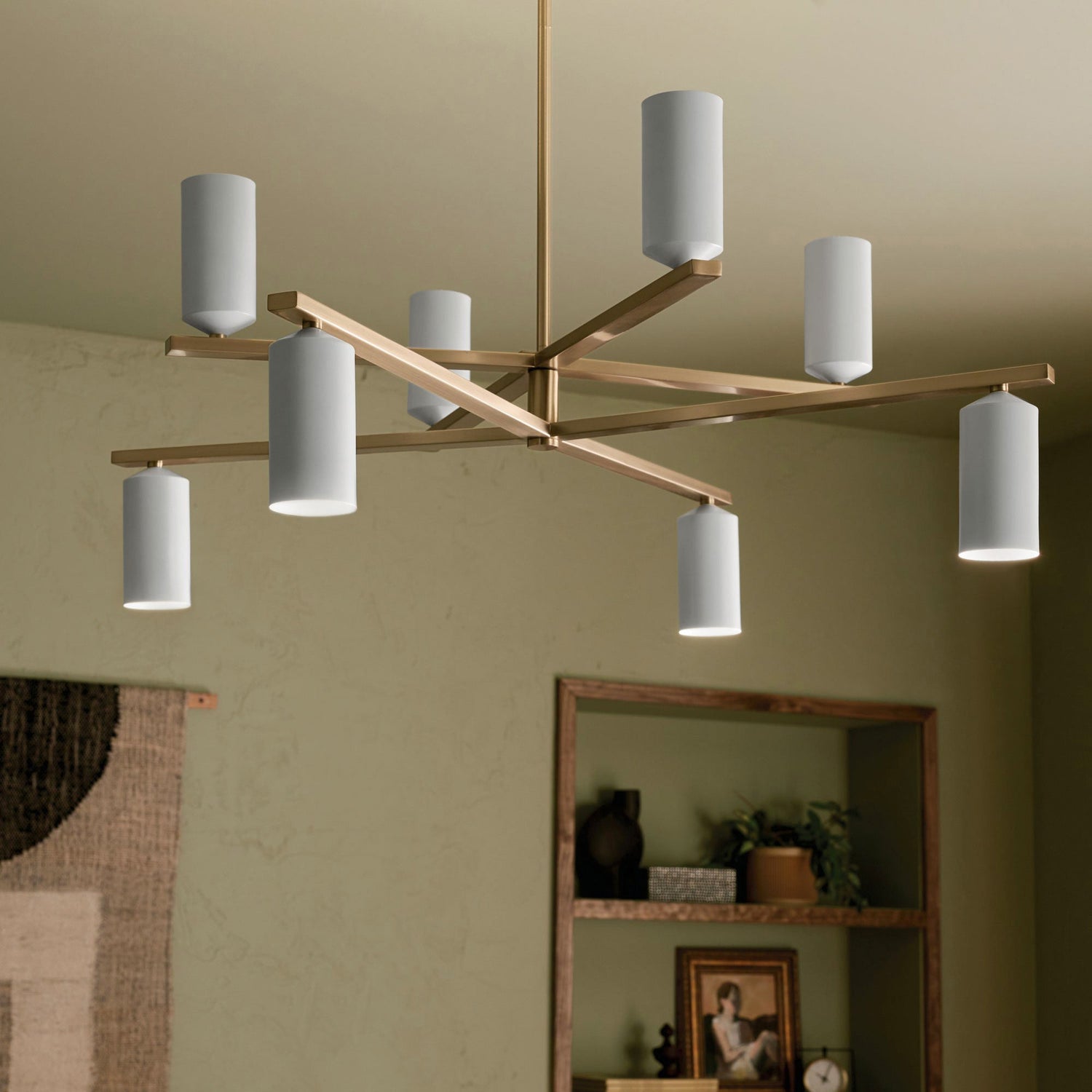 Ulrich Contemporary Brass Chandelier