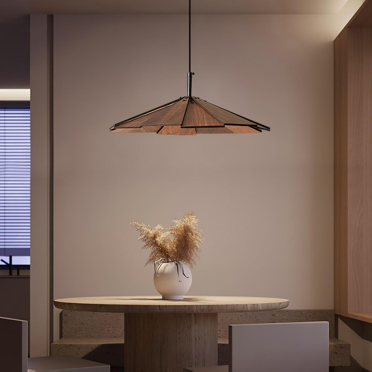 Umbrella Wooden Pendant Light - Lamp Outdoor