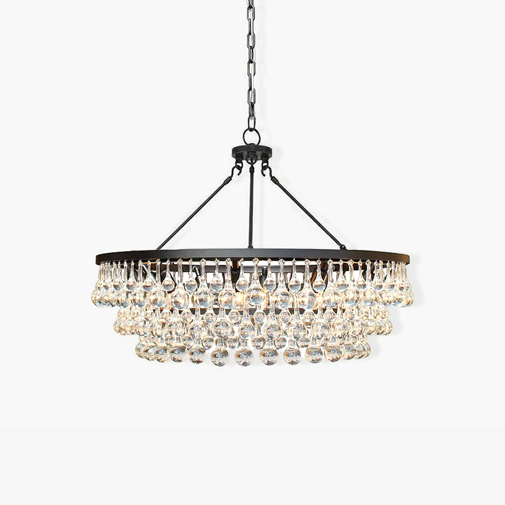 Avelis Postmodern Luxury Unique Tiered Crystal Chandelier - Lamp Outdoor