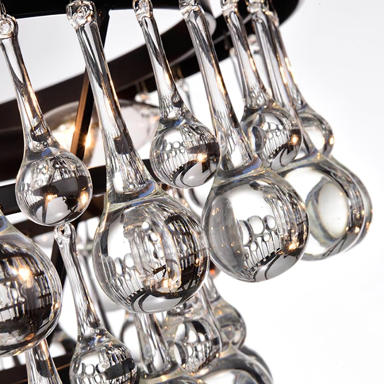 Avelis Postmodern Luxury Unique Tiered Crystal Chandelier - Lamp Outdoor