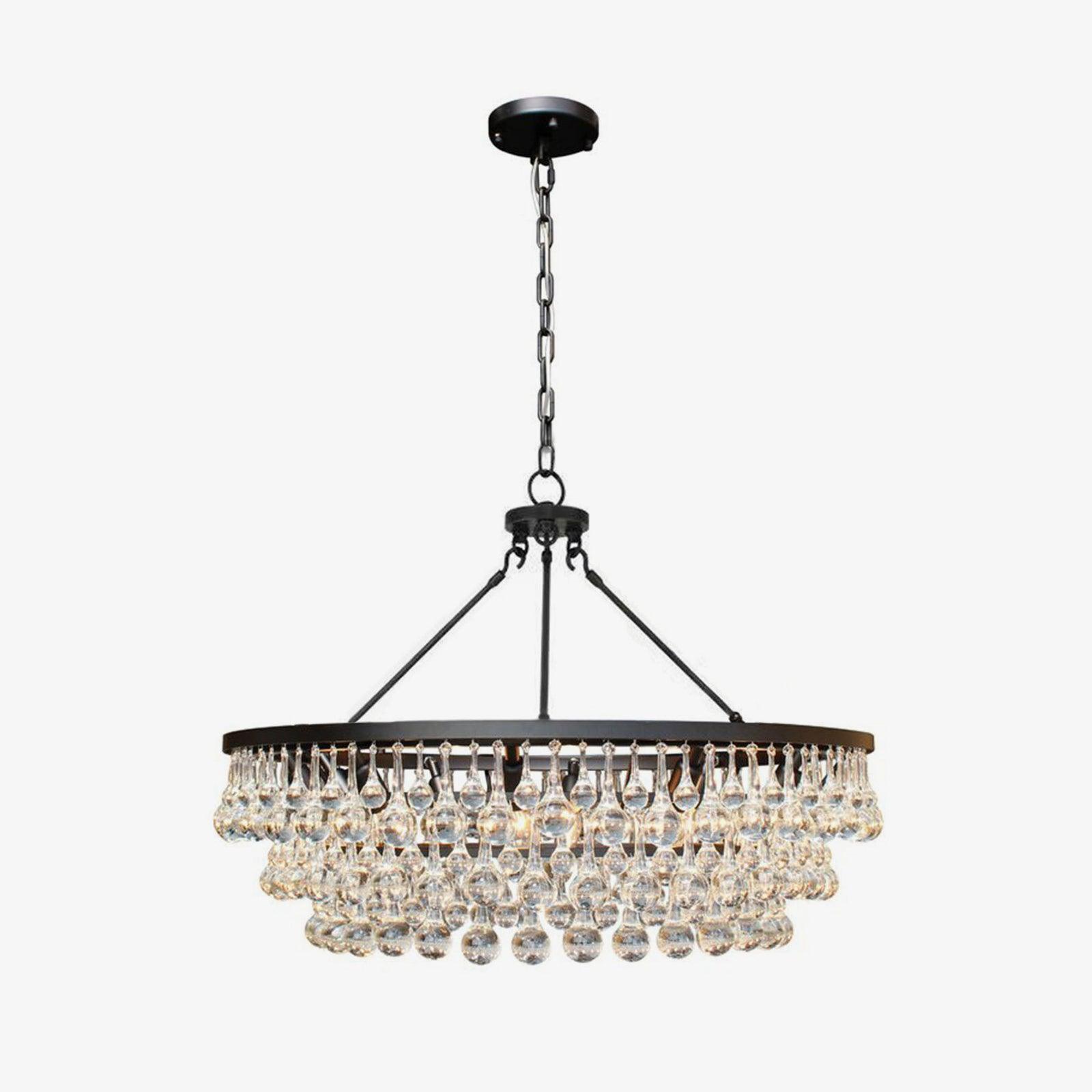 Avelis Postmodern Luxury Unique Tiered Crystal Chandelier - Lamp Outdoor