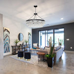 Avelis Postmodern Luxury Unique Tiered Crystal Chandelier - Lamp Outdoor