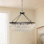 Avelis Postmodern Luxury Unique Tiered Crystal Chandelier - Lamp Outdoor