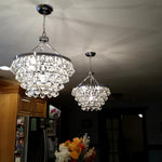 Avelis Postmodern Luxury Unique Tiered Crystal Chandelier - Lamp Outdoor
