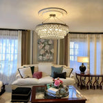 Avelis Postmodern Luxury Unique Tiered Crystal Chandelier - Lamp Outdoor