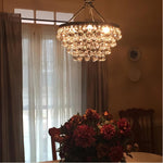 Avelis Postmodern Luxury Unique Tiered Crystal Chandelier - Lamp Outdoor